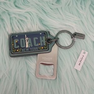 COACH AMERICAN DREAMING BOTTLE OPENER KEY FOB